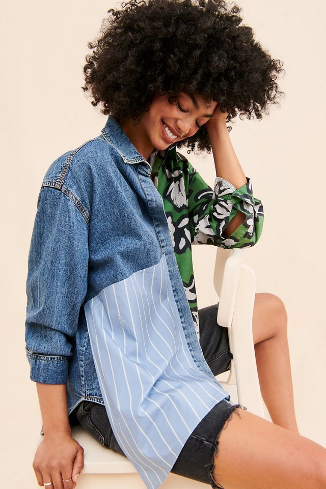Dhruv Kapoor Paneled Buttondown Shirt #4