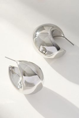 Chunky Huggie Hoop Earrings