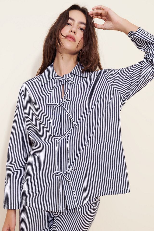 Sleeper Poplin Striped Shirt #2
