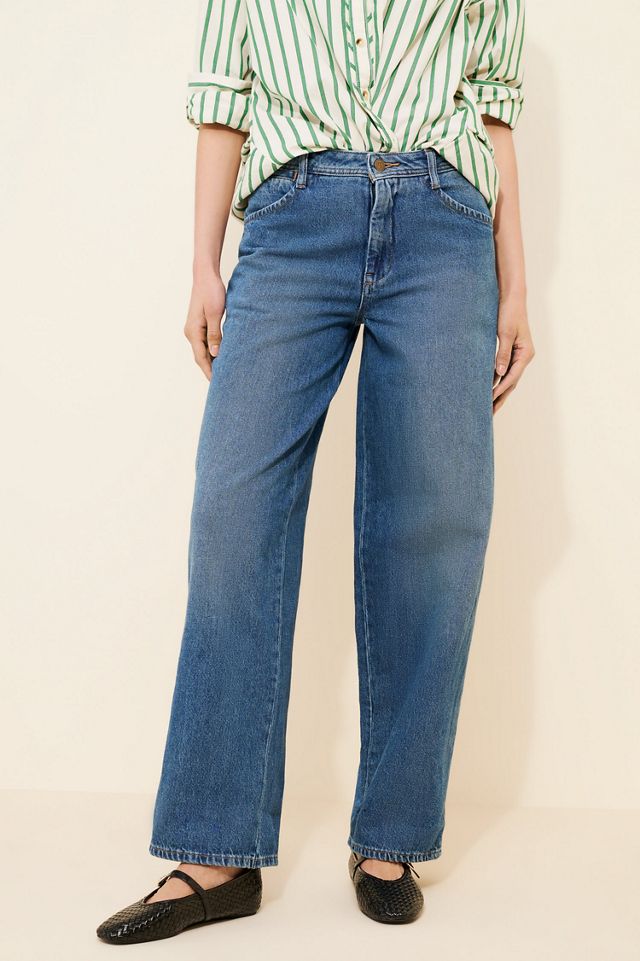 Pilcro Mid-Rise Slouchy Wide-Leg Cuffed Jeans #1