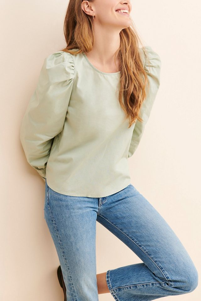 Ichi Halyn Puff Sleeve Blouse #2