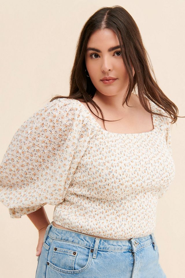 Hutch Eyelet Smocked Blouse #2