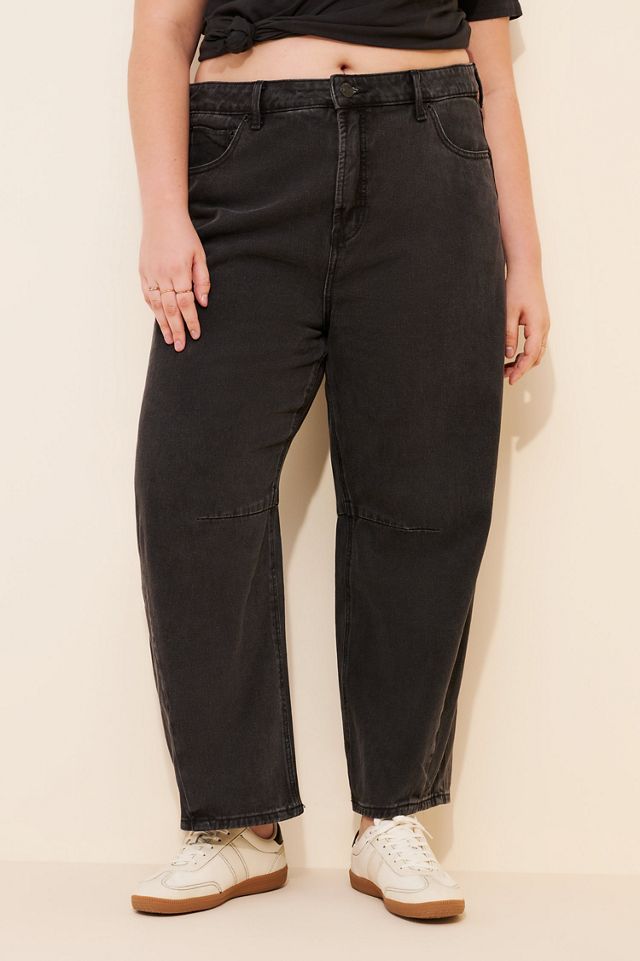 Eloquii Dart Detail Barrel Leg Jeans #3