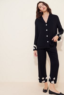 Sleeper In Bloom Silk Blend Pajama Shirt