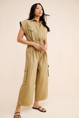 FARM Rio Cotton Utility Jumpsuit