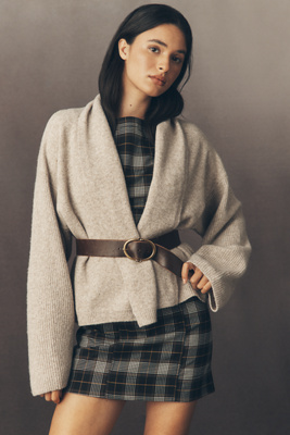 By Anthropologie Mariel Open-front Cardigan Sweater In Neutral