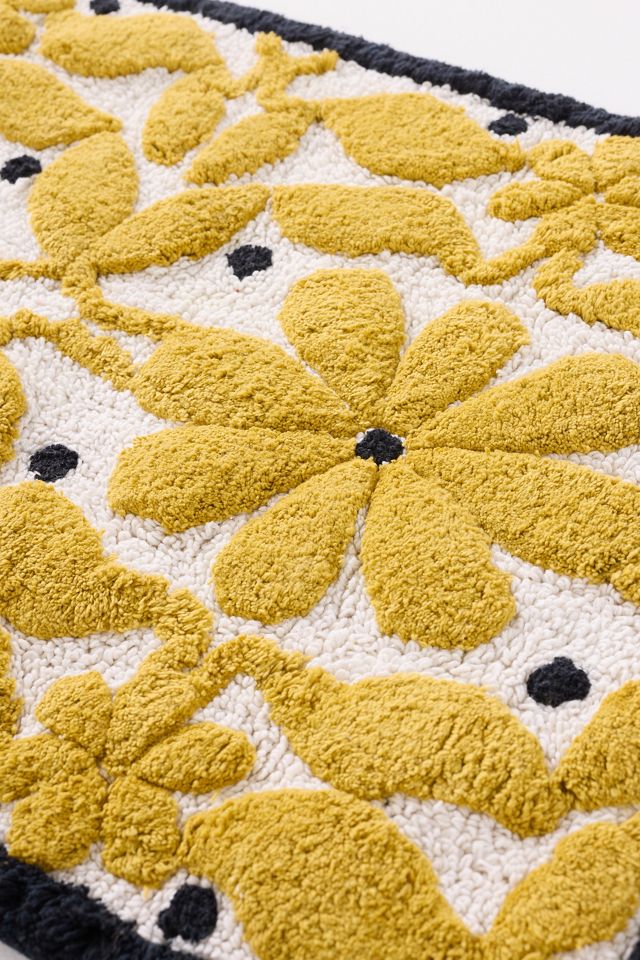 McKenzie Parrott Cotton Tufted Floral Bath Mat #1