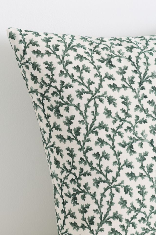 Irena Cotton Linen Blend Printed Floral Pillow #1