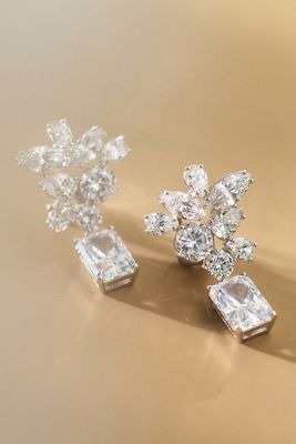 NADRI Ane Crystal Cluster Drop Earrings