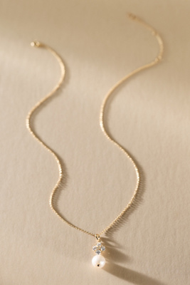 Nadri Blair Pearl Pendant Necklace In Gold