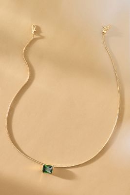 NADRI Feliz Emerald Pendant Necklace