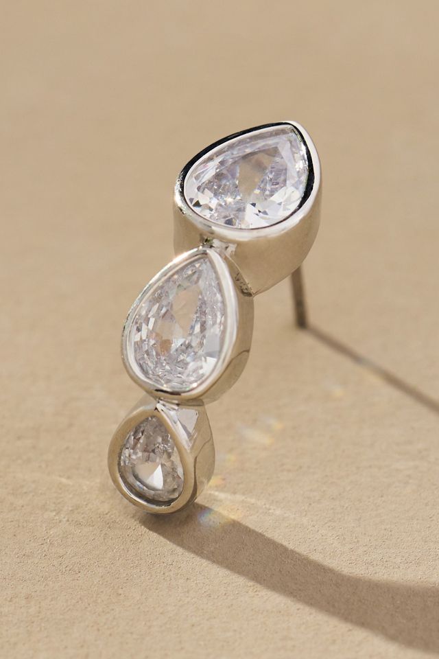 Multi Crystal Drop Earrings #1