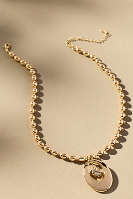 By Anthropologie Eclipsed Pendant Necklace In Gold