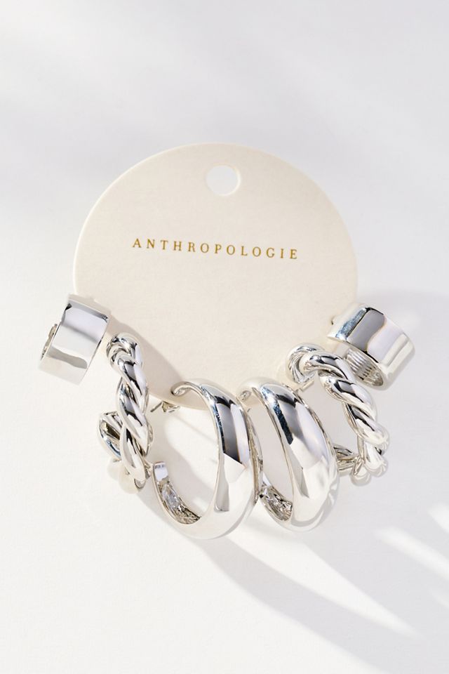 Shaped Hoop Earrings, Set of 3 #1