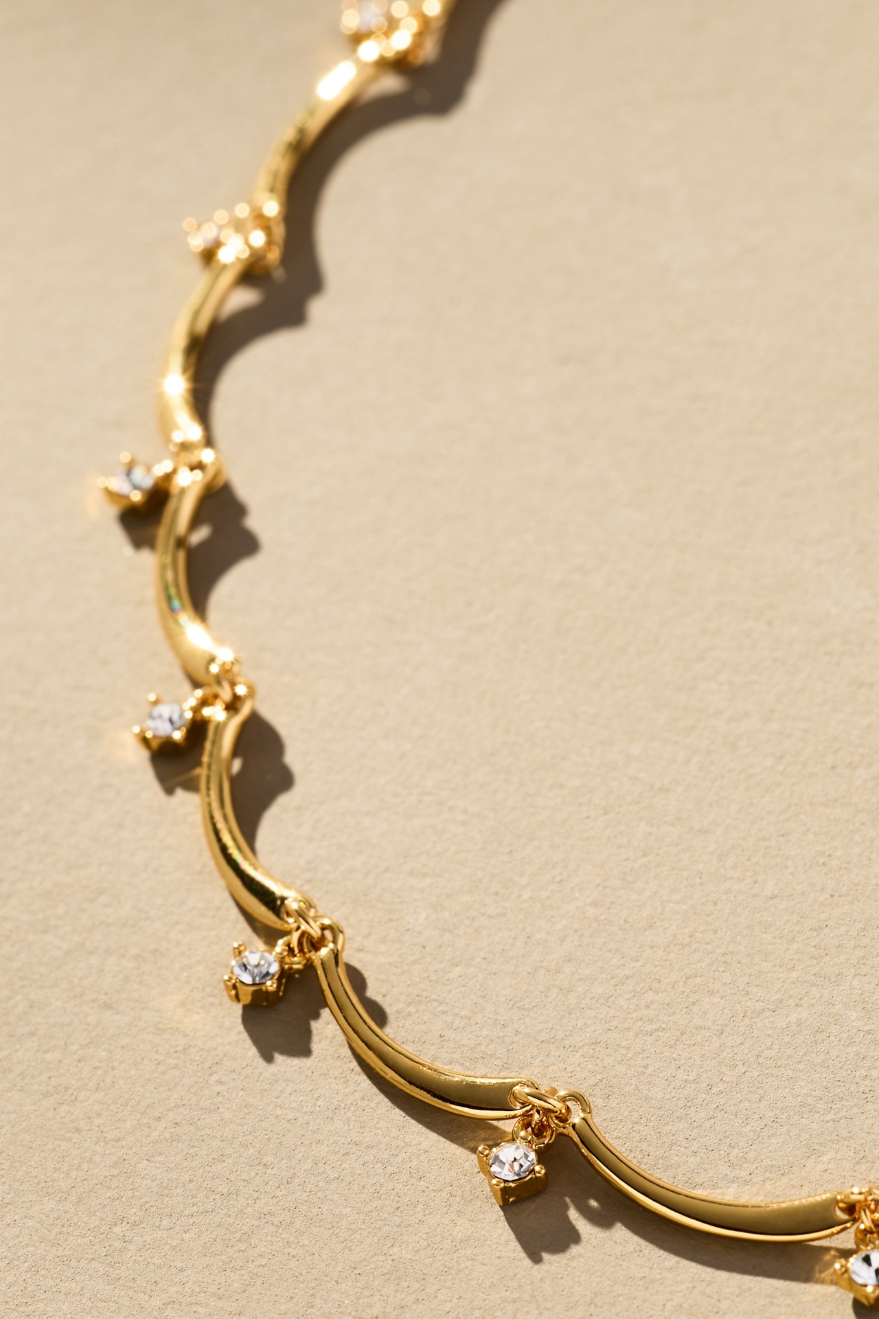 Crystal Scallop Necklace