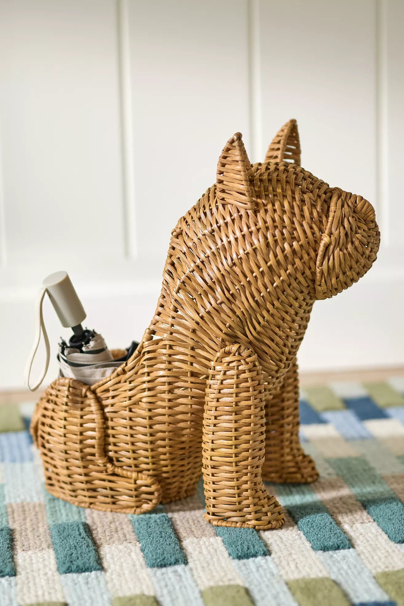 Frenchie Woven Wicker Basket