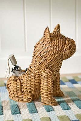 Frenchie Woven Wicker Basket