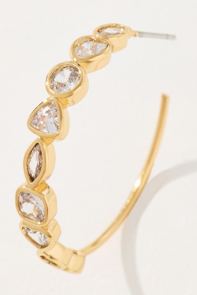 Mixed Crystal Hoops #1