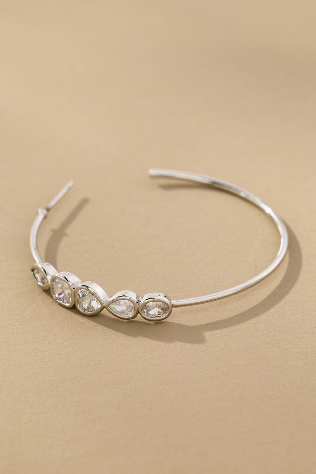 Crystal Large Hoop Earrings #1