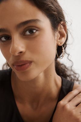 Crystal Large Hoop Earrings