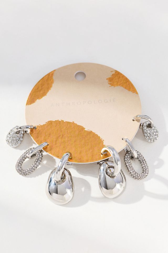 Glam Rock Huggie Hoop Earrings, Set of 3 #1