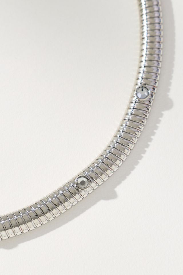 Thick Crystal Collar Necklace #1