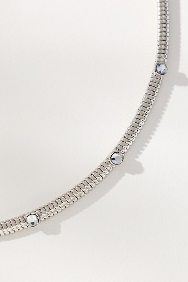 Collier ras-de-cou en cristal délicat #1