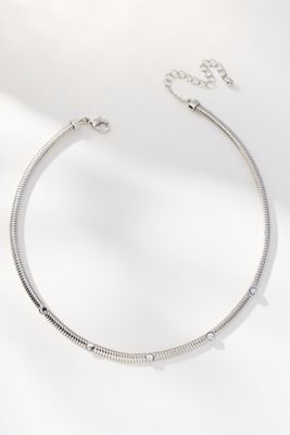 Delicate Crystal Collar Necklace