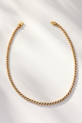 By Anthropologie Pavé Rope Necklace In Gold