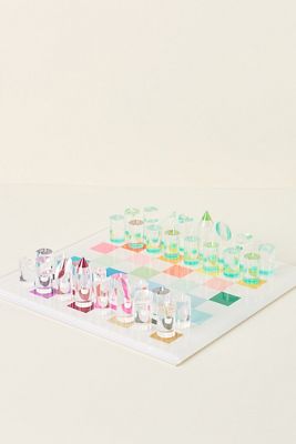 Nicolette Mayer Acrylic Chess Board Game