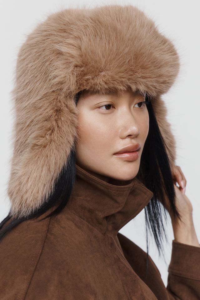 By Anthropologie Faux Fur Trapper Hat #1