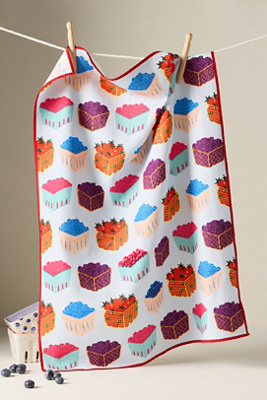 Jenny Koland Berry Basket Dish Towel