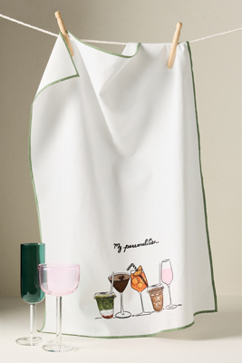 Noun New York Drinks Dish Towel