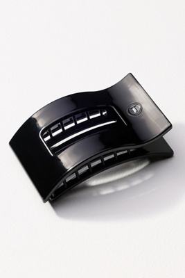 Teleties Medium Rectangle Hair Claw Clip In Black