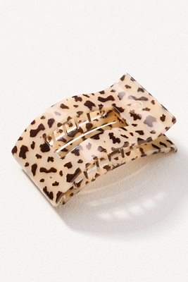 Teleties Medium Rectangle Hair Claw Clip In Neutral