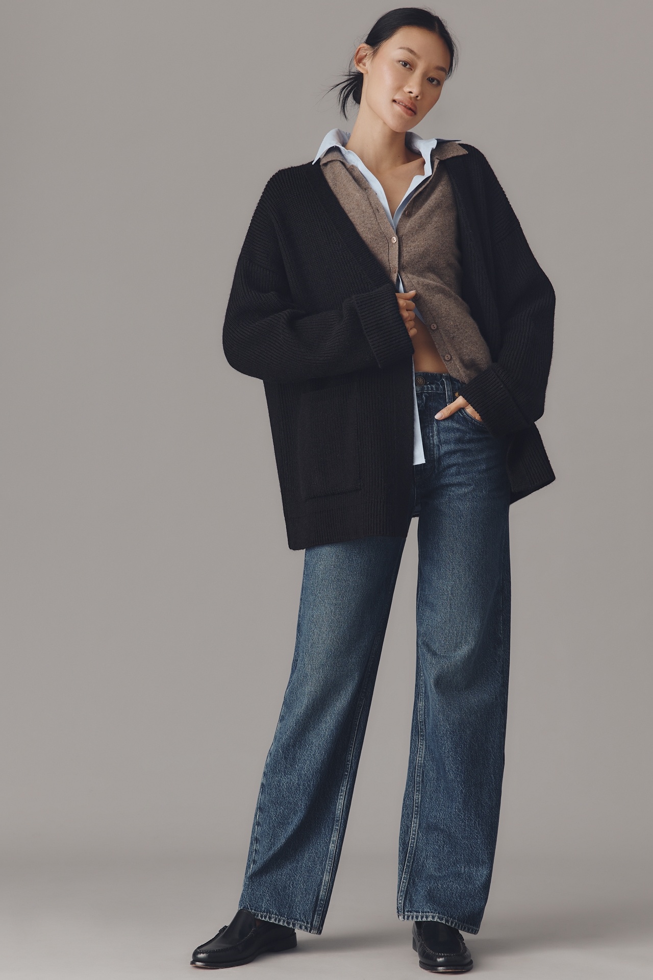 By Anthropologie Cozy Oversized Cardigan Sweater