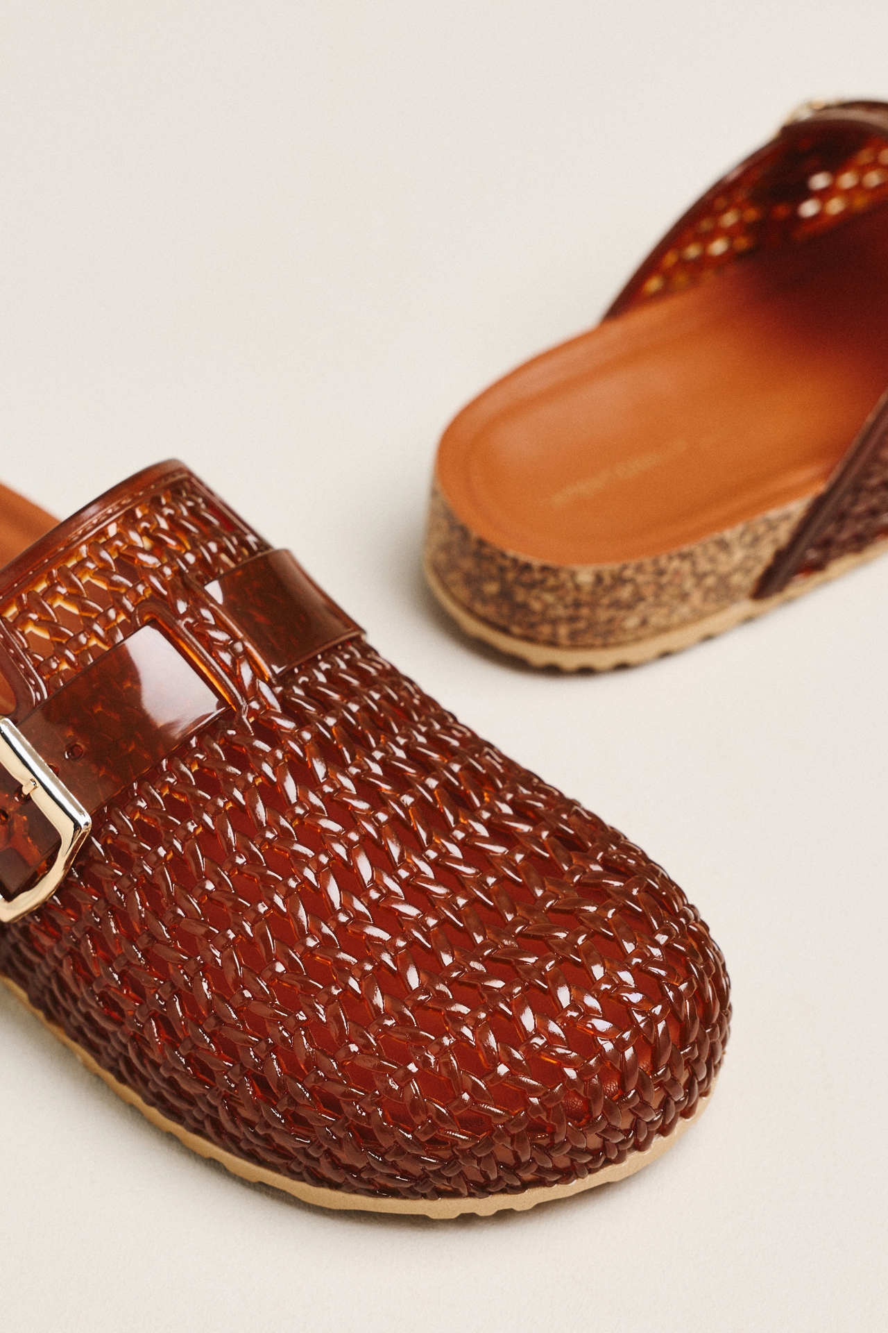 Intentionally Blank Buckle Mules