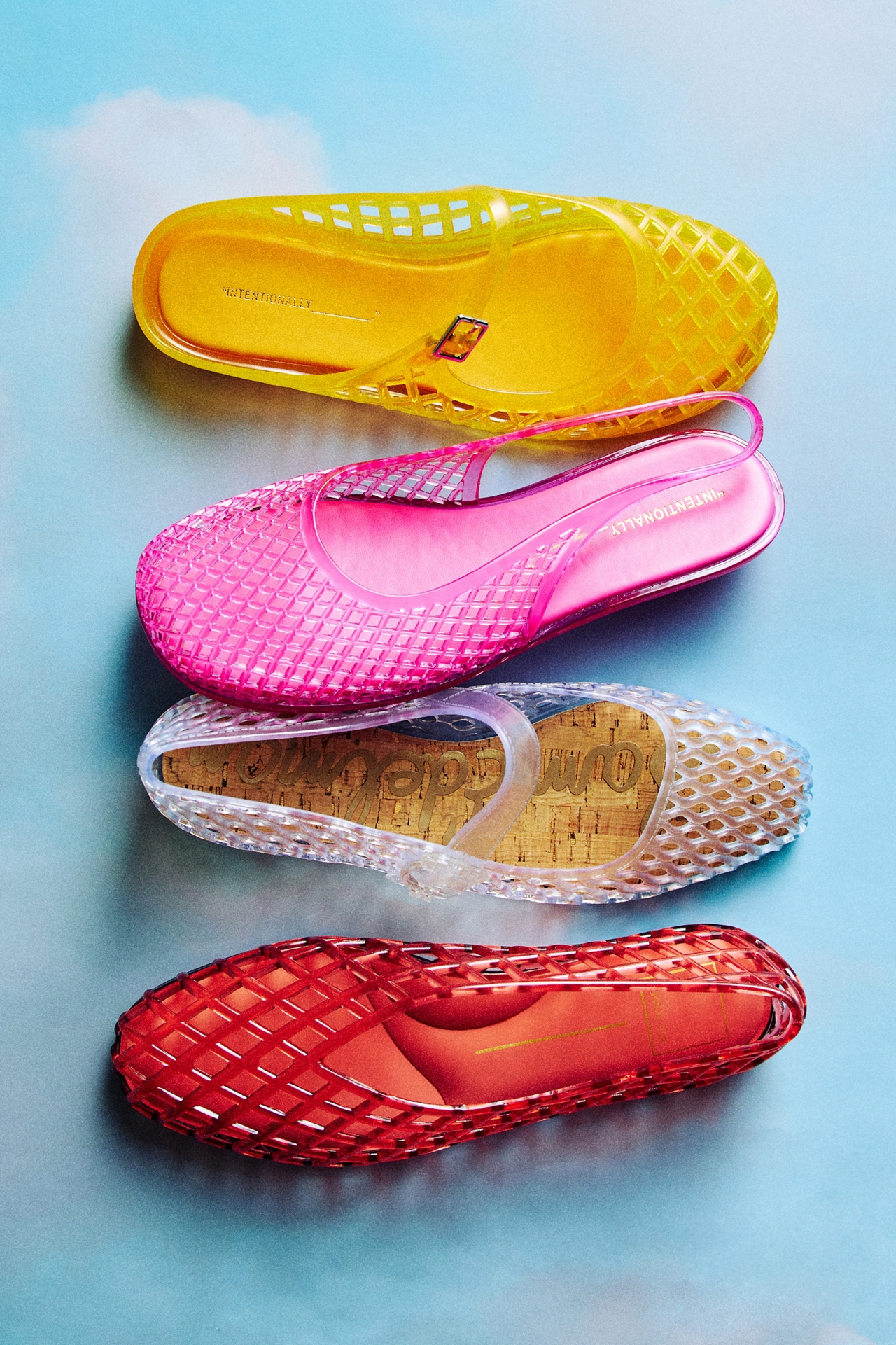 Intentionally Blank Nessa Jelly Woven Slingback Sandals