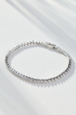 By Anthropologie Solo Delicate Tennis Bracelet In Gold