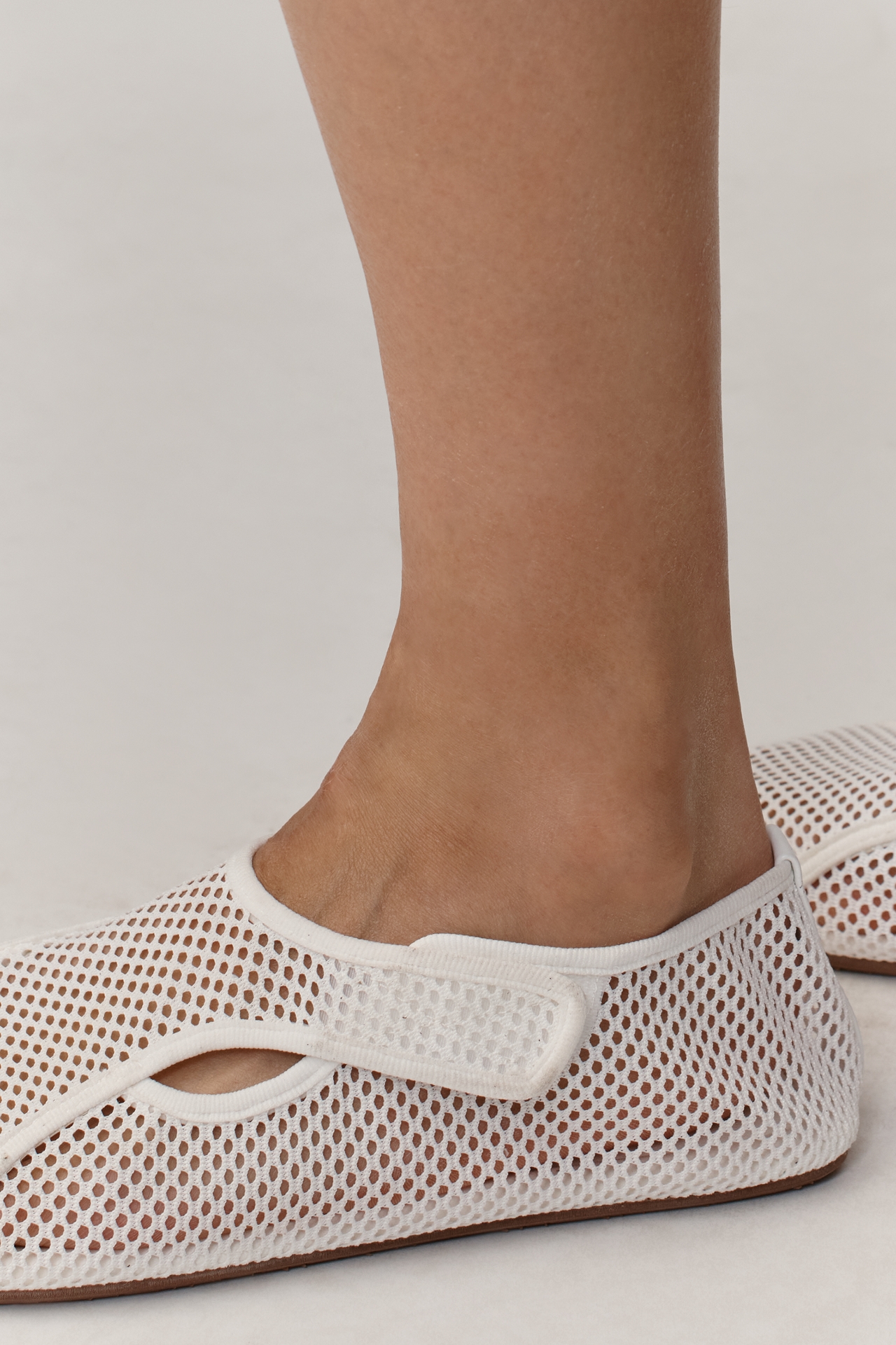 Cecelia New York Alley Leather Mesh Flats