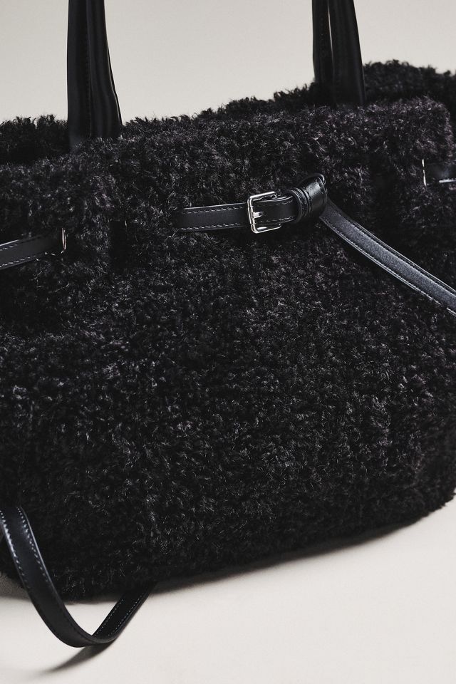By Anthropologie Belted Sherpa Tote Bag #2
