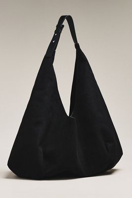 Large Faux-Suede Slouchy Tote