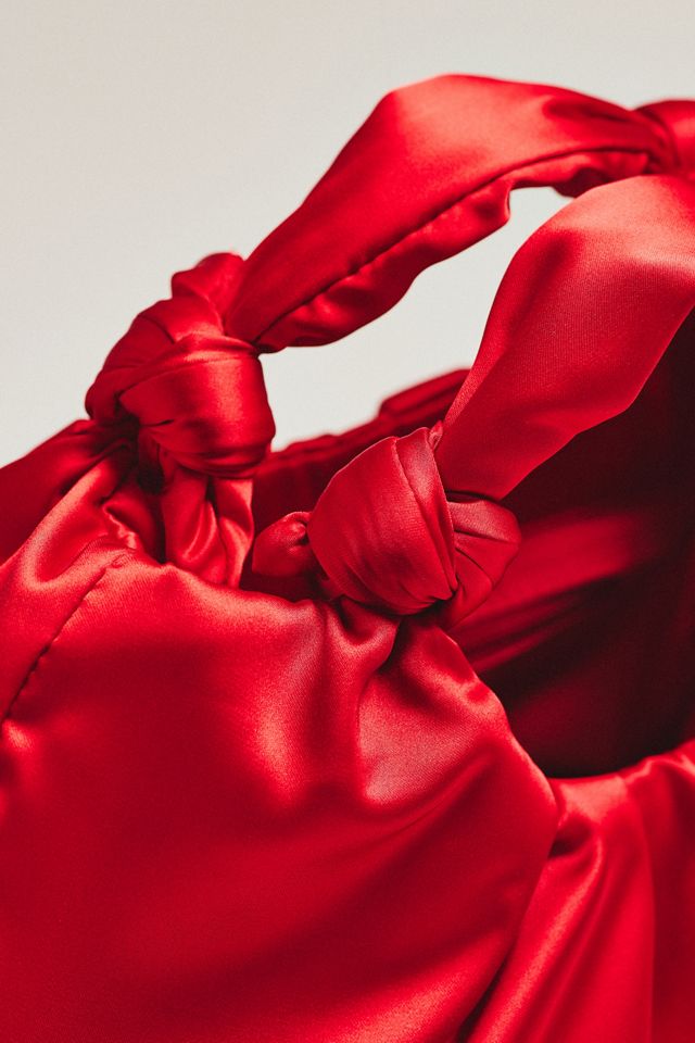 Slouchy Satin Knotted Bag #2