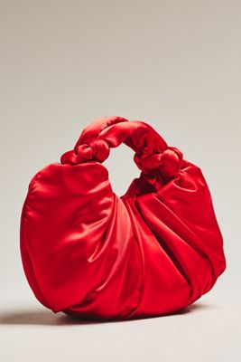 Slouchy Satin Knotted Bag