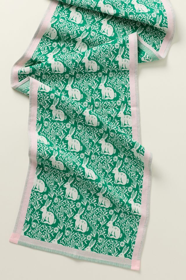 Bunny Jacquard Table Runner #1