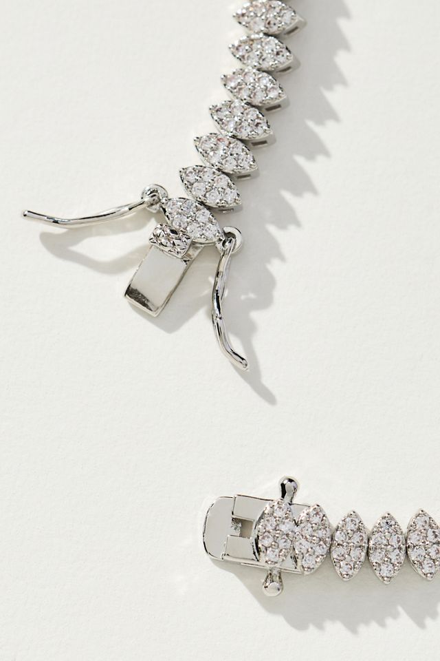 By Anthropologie Oval Tennis Bracelet #1
