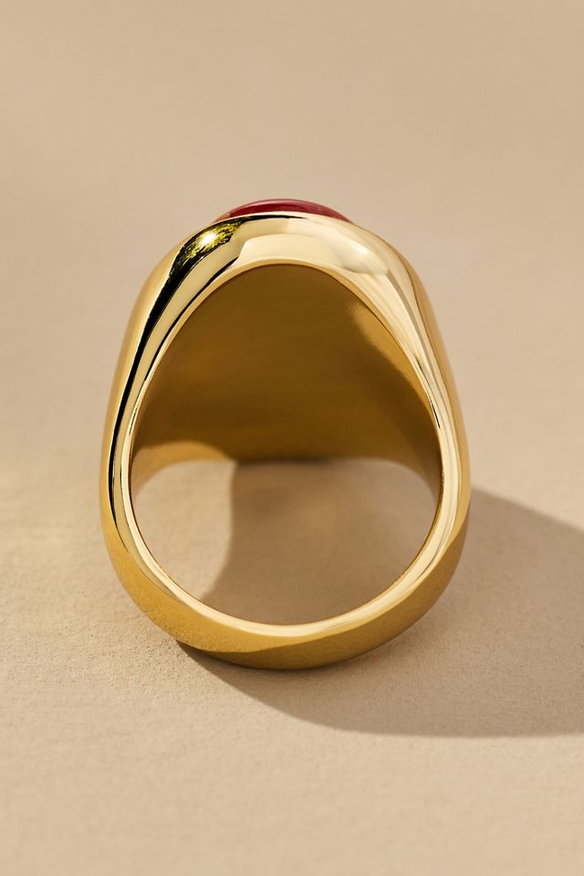 Luv Aj The Amber Honey Resin Statement Ring #2