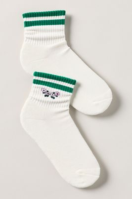 Sporty Floral Crew Socks