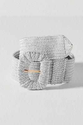 Raffia Stretch Waist Belt
