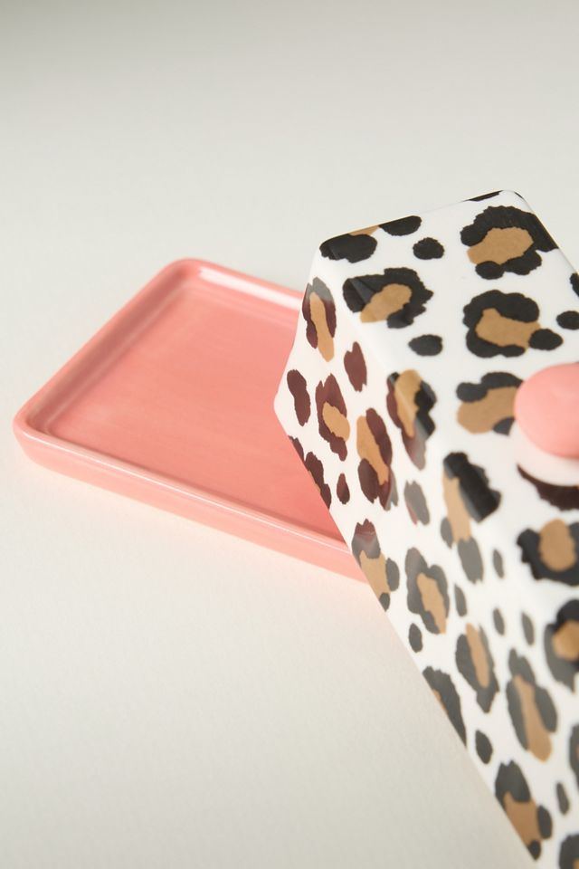 Chintzware Leopard Stoneware Butter Dish #2